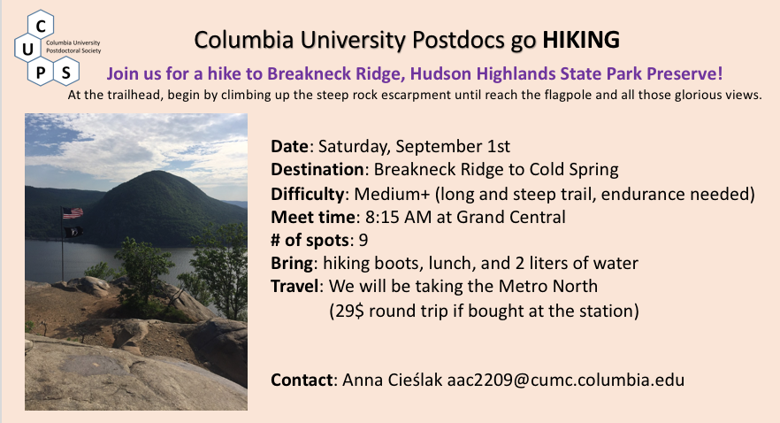 CUPS go hiking: Breakneck Ridge hiking-trip-september-2018