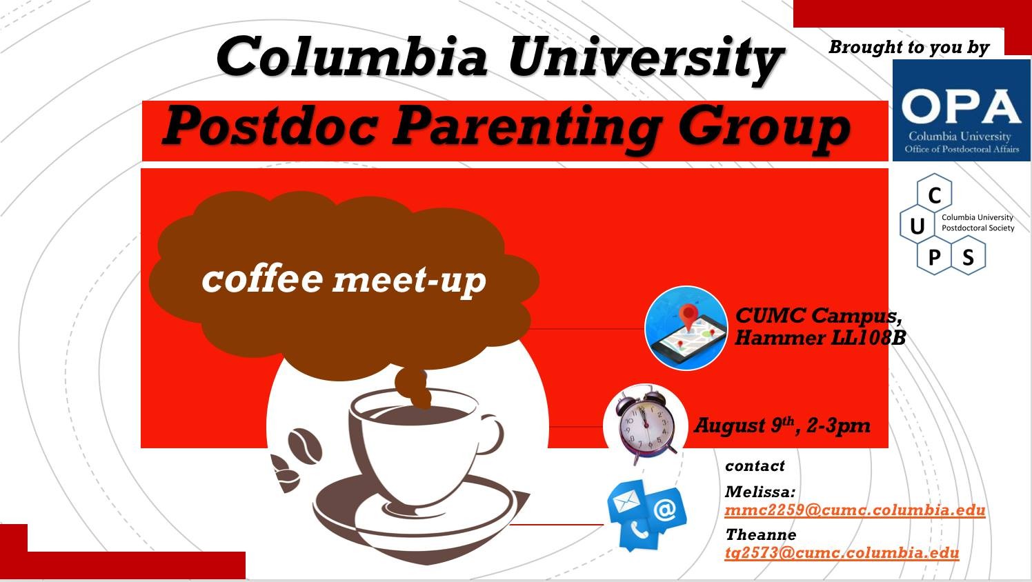 postdoc-parenting-group-meetup-coffee-time-cumc